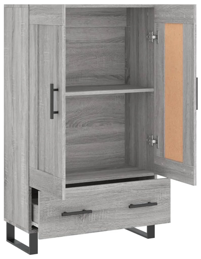 vidaXL Ντουλάπα Γκρι Sonoma 69,5 x 31 x 115 εκ. από Επεξεργασμένο Ξύλο