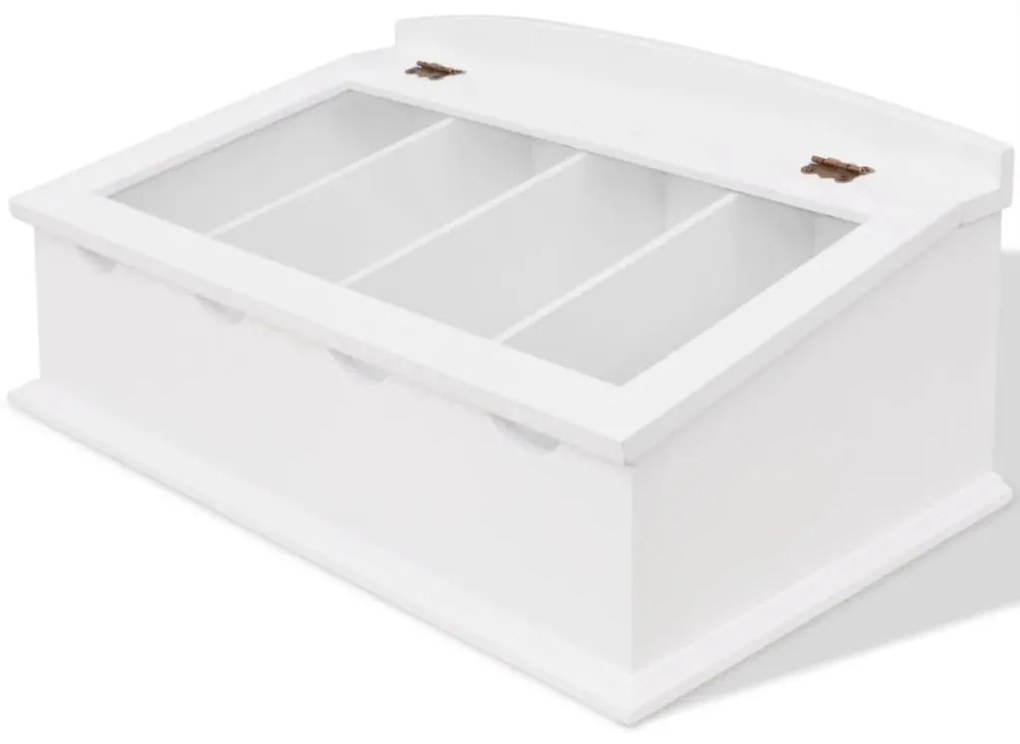 Θήκη για Μαχαιροπίρουνα Μπαρόκ Στιλ Λευκή από MDF