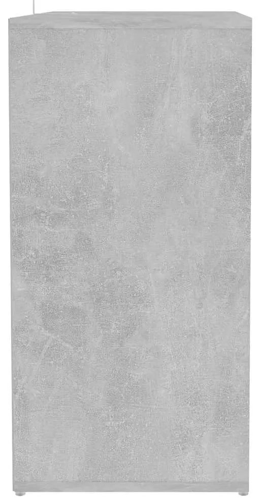 vidaXL Παπουτσοθήκη Γκρι Σκυροδέματος 60 x 35 x 70 εκ. από Επεξ. Ξύλο