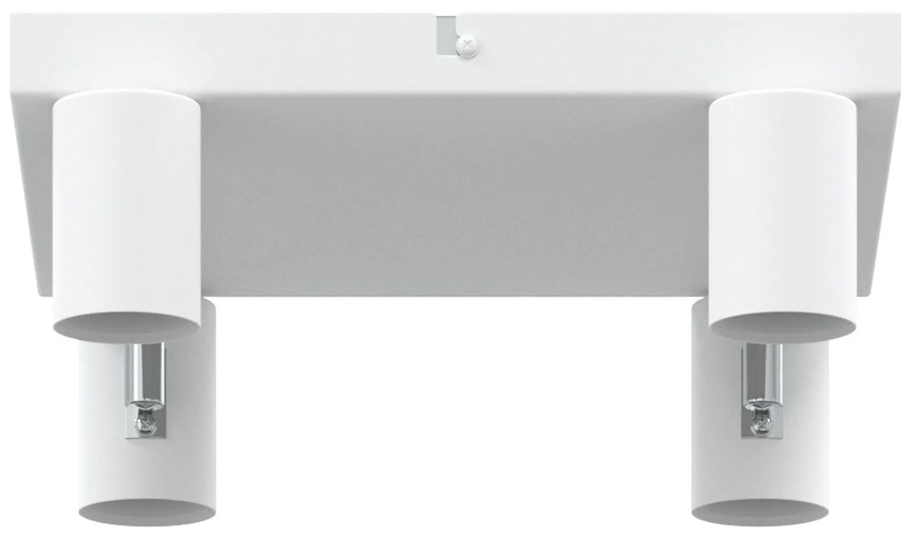vidaXL Ceiling Spotlight 4 Way Adjustable Λευκό E27