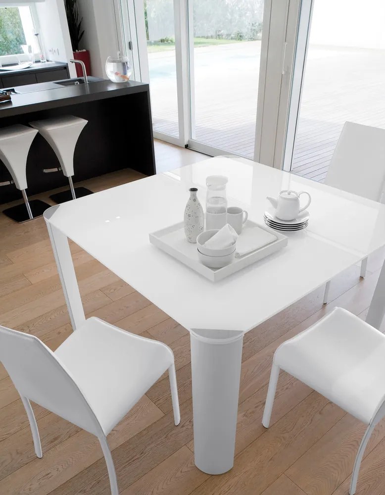 Τραπέζι Scott 120x90x76 - Varnished aluminium