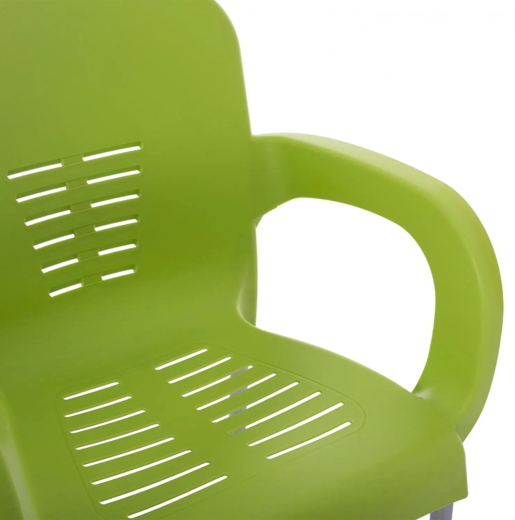 Καρέκλα - Πολυθρόνα RECYCLED KAREK C5592.17 Πράσινη Πολυπροπυλενίου 59,5x59x81Y εκ. 59.5x59x81 εκ.