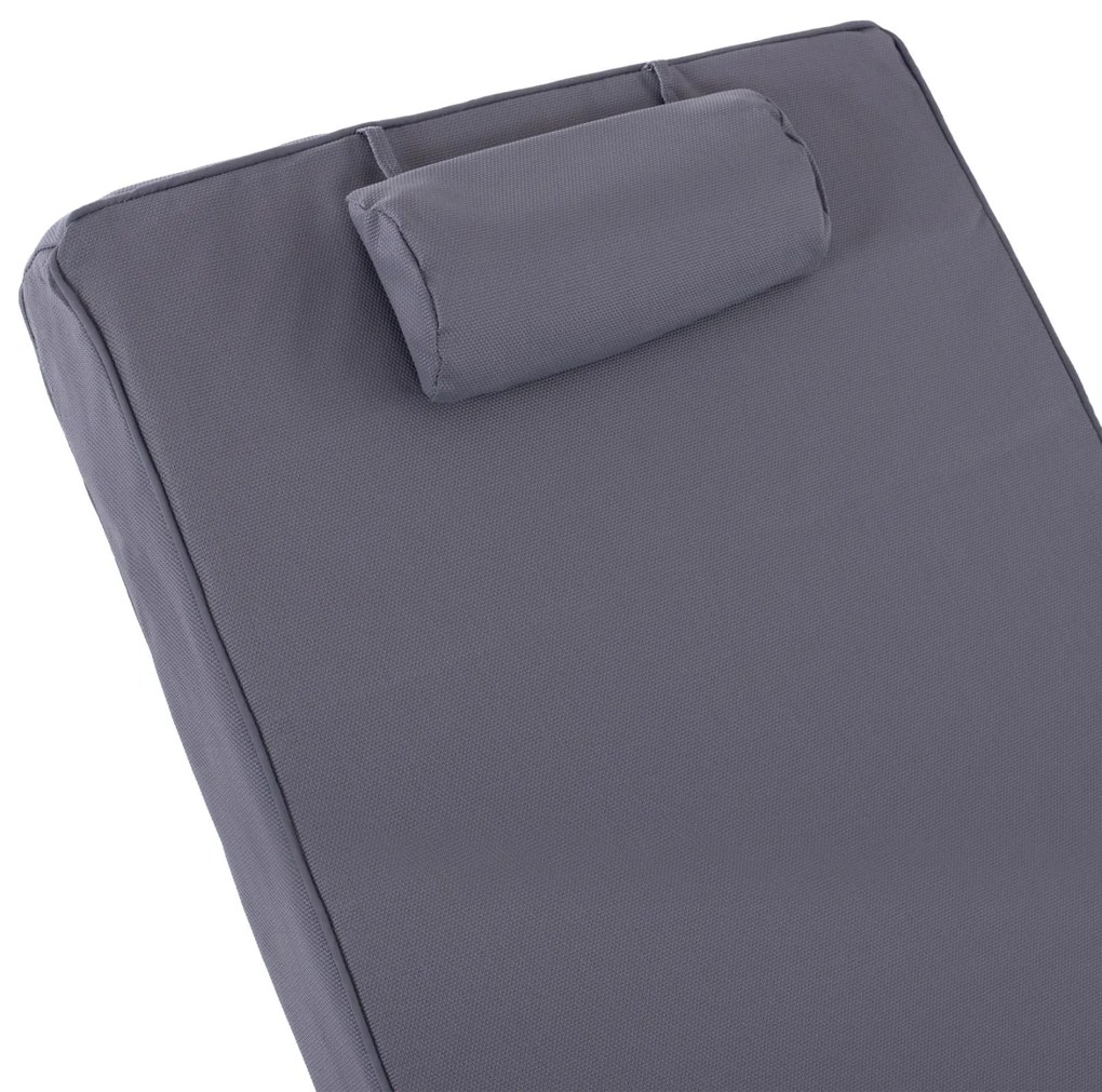 ΜΑΞΙΛΑΡΙ ΞΑΠΛΩΣΤΡΑΣ TEXTILENE 600gr/m2 SIFNOS ΓΚΡΙ 194x70x11Yεκ.