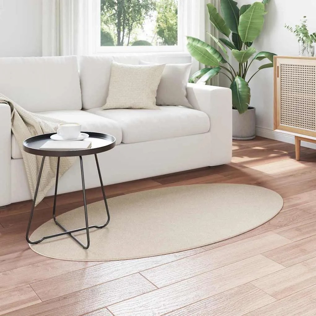 vidaXL Χαλί Μπεζ 80 x 150 cm Πολυεστέρας