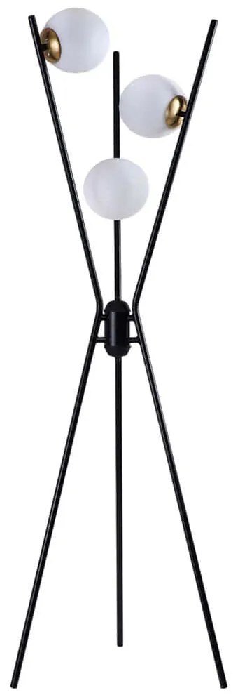 Φωτιστικό Δαπέδου 534LUN5351 50x155cm 3xE27 40W Black-White Opviq
