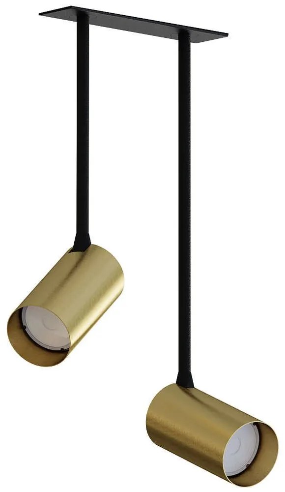 Φωτιστικό Οροφής - Σποτ Mono Surface Long 7743 2xGU10 10W Solid Brass Nowodvorski Μέταλλο,Πλαστικό