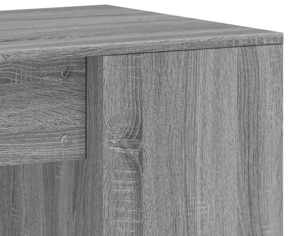 vidaXL Γραφείο Γκρι Sonoma 102x50x75 εκ. από Επεξεργασμένο Ξύλο