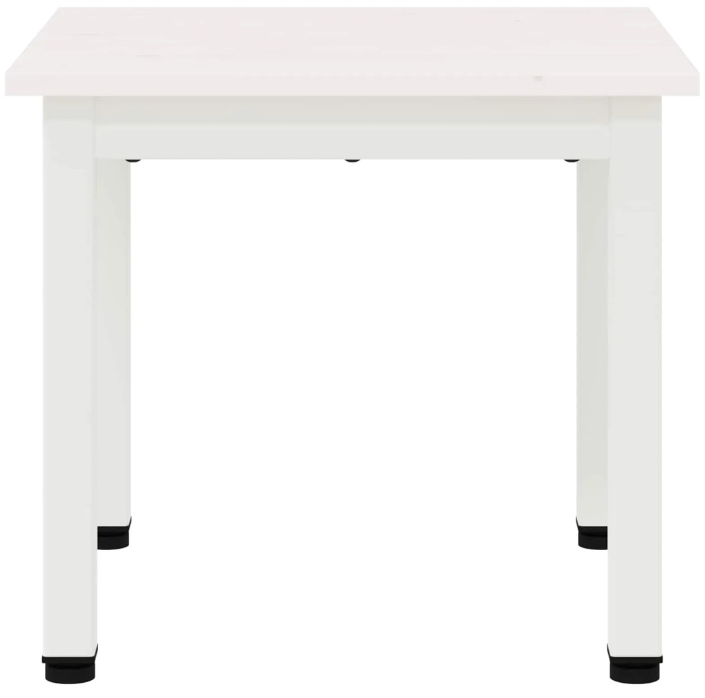 vidaXL Τραπεζάκι σαλονιού Λευκό 40 x 40 x 36 cm Στερεά ξυλεία πεύκου