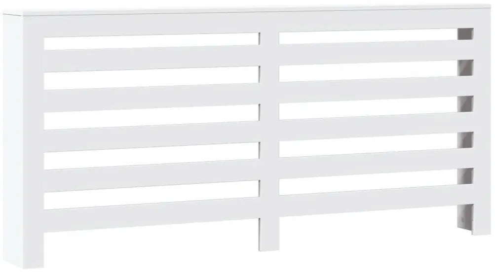 vidaXL Κάλυμμα Καλοριφέρ Λευκό 175x20x82 εκ. από Επεξεργασμένο Ξύλο