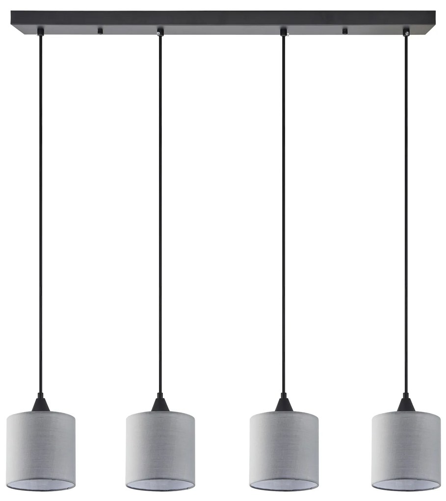 Φωτιστικό Οροφής SE21-BL-B10-4BL-SH2 ADEPT PENDAT Grey Shade Pendant+ - 77-9022 - 51W - 100W - 77-9022