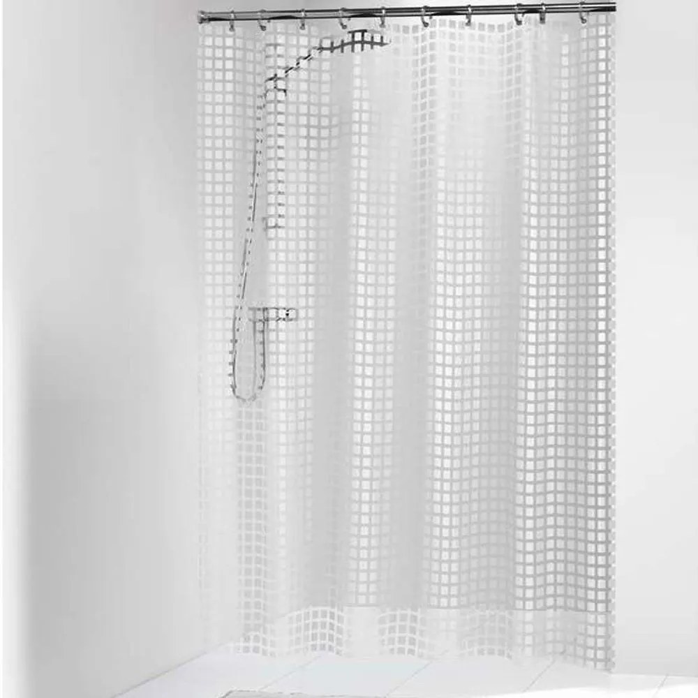 Κουρτίνα Μπάνιου Elemental Tiles White Sealskin 180Πx200Υ PEVA