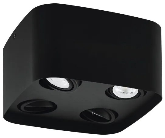 Έξυπνο Φωτιστικό Οροφής LED 4xGU10 Μαύρο RGB TW Κινητό 3CCT Dimmable Caminales-Z 99675 Eglo-99675-Μαύρο 99675