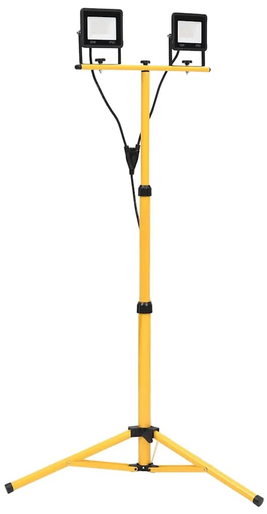 vidaXL Προβολέας LED με Τρίποδο Ψυχρό Λευκό 2 x 30 W