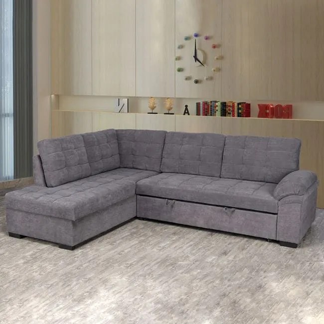 Καναπές Κρεβάτι Jade Αριστερή Γωνία Dark Grey HM3144.02L Fabric