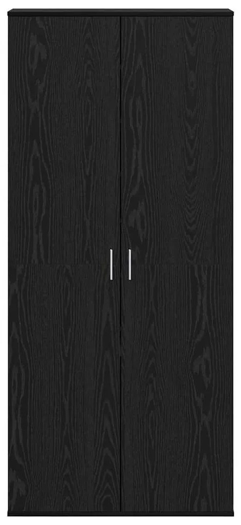 vidaXL Γραφείο με ράφι Μαύρη δρυς 80 x 39 x 178 εκ Επεξεργασμένο ξύλο