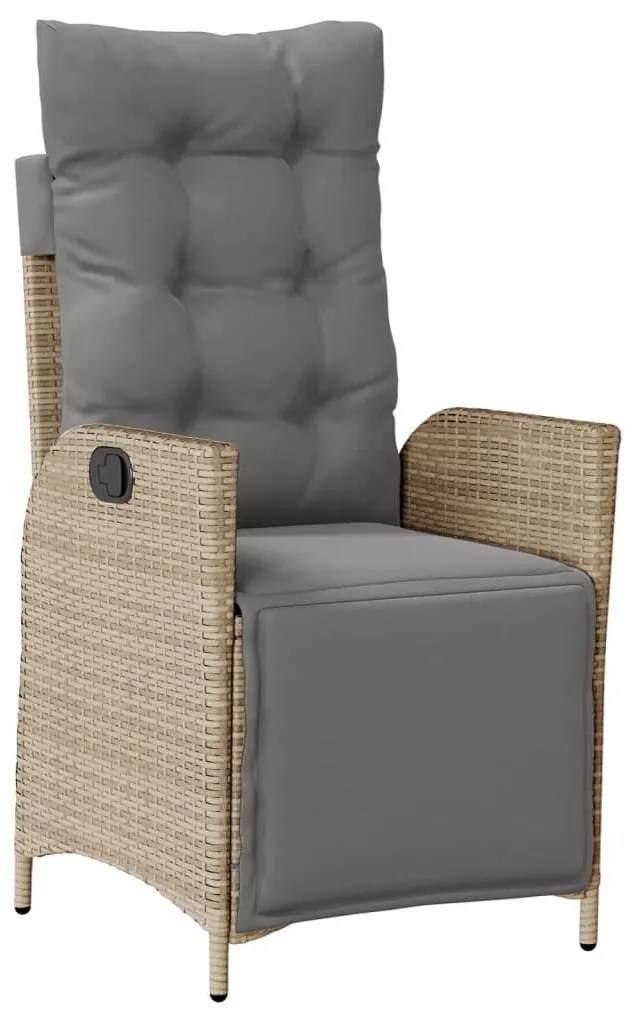 Σετ Τραπεζαρίας Κήπου 4 τεμ. Μπεζ Συνθετικό Ρατάν με Μαξιλάρια 3277489