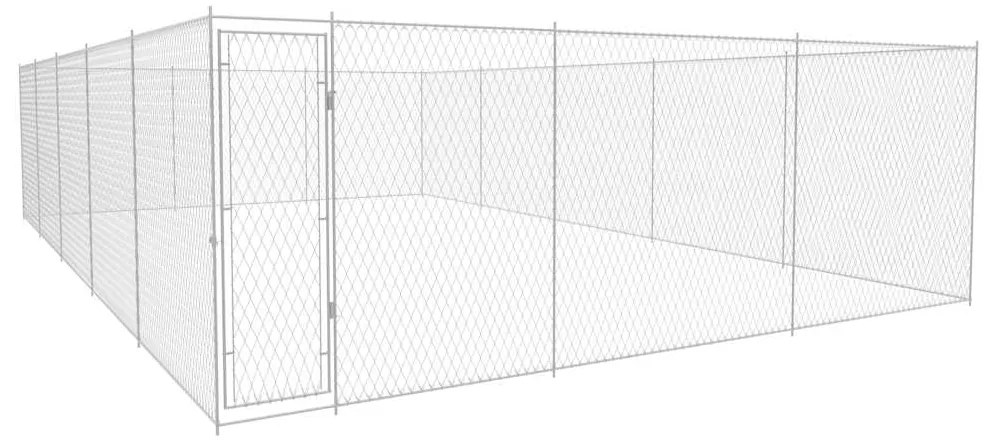 vidaXL Κλουβί Σκύλου Εξωτερικού Χώρου 950x570x185 εκ. Γαλβαν. Ατσάλι