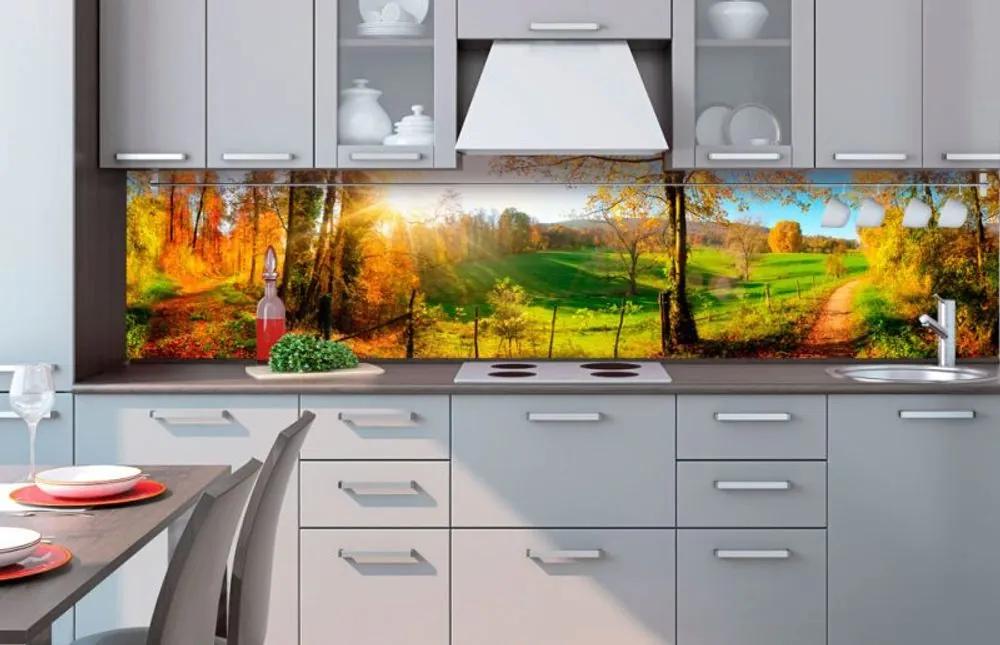 Αυτοκόλλητη φωτοταπετσαρία για λιβάδι κουζίνας - 180x60