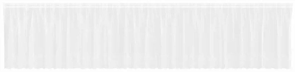 vidaXL Κουρτίνα Δαντέλας με κουρτίνες Λευκό 180 x 750 εκ Πολυεστέρας