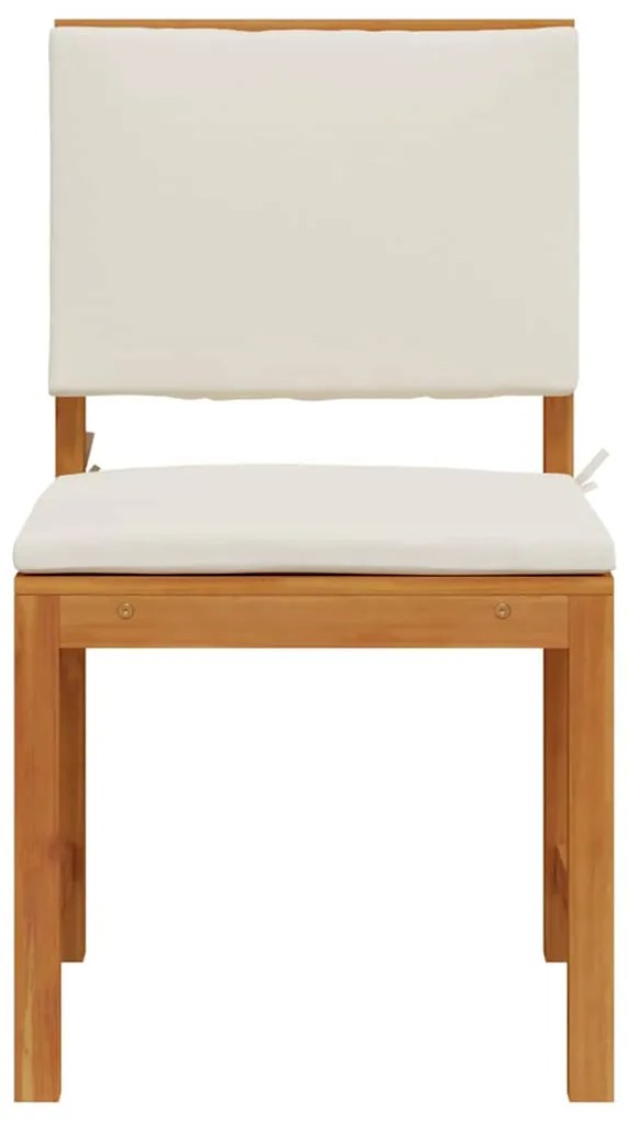 vidaXL Καρέκλα Κήπου Χωρίς Χερούλι 2 pcs Καφέ 50 x 50 x 91 εκ.