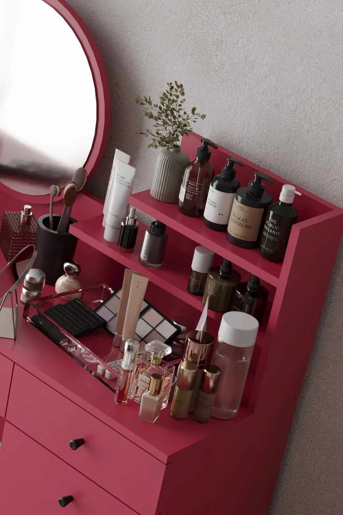 Make-Up Table Harmony 2 Round - Raspberry Raspberry