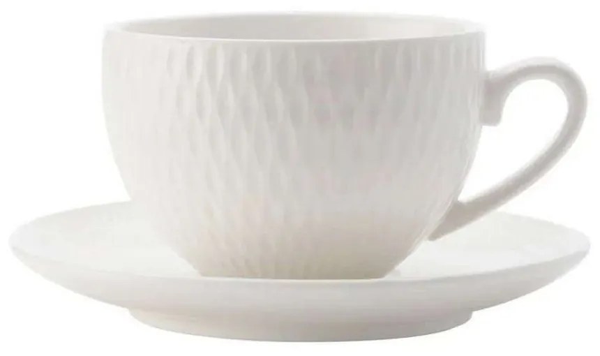 Φλιτζάνι Καφέ Με Πιατάκι Diamonds DV0029 90ml White Maxwell &amp; Williams Porcelain
