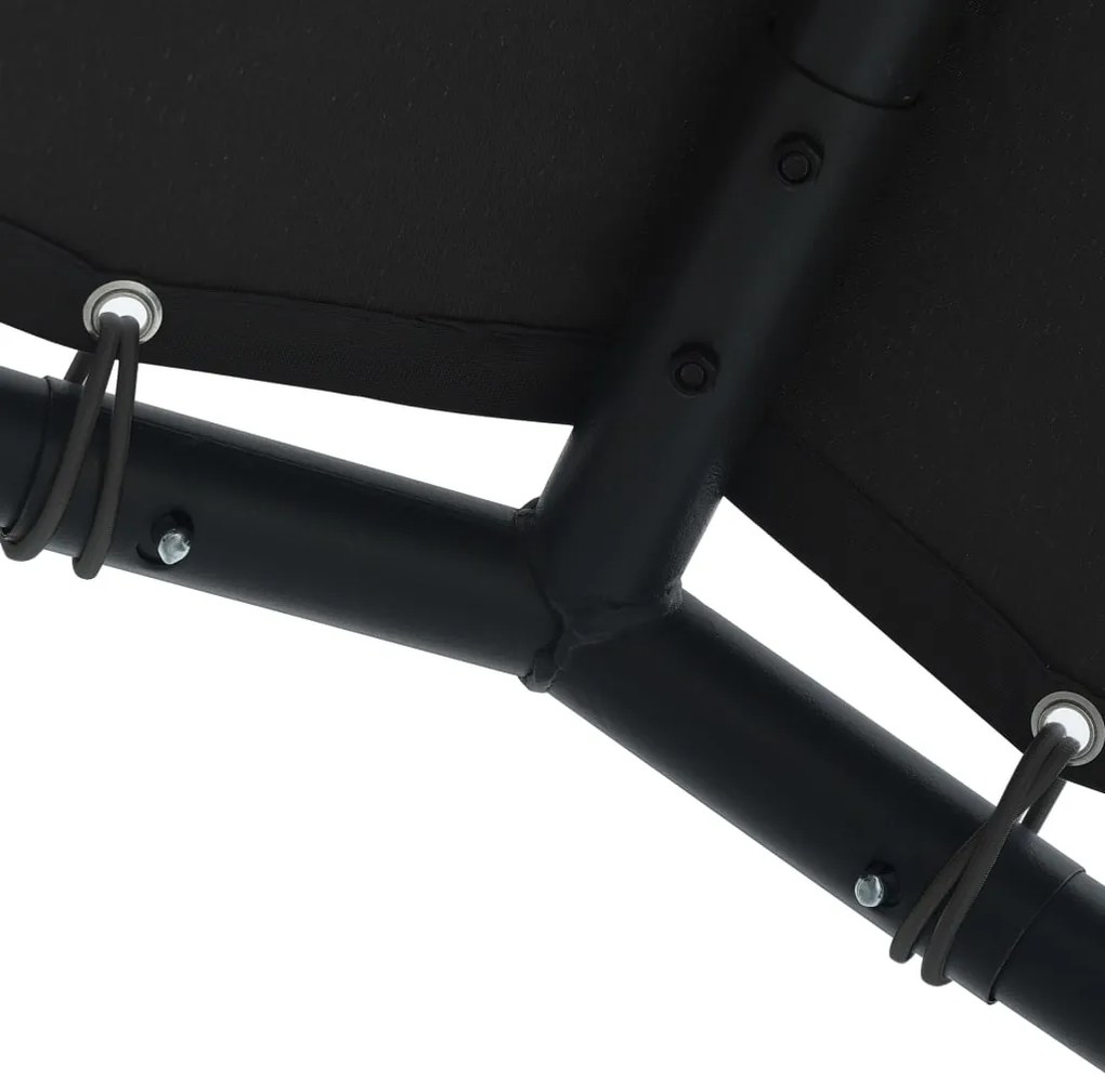 vidaXL Τέντα Ανθρακί 4 x 4 μ. από Ατσάλι και Ύφασμα