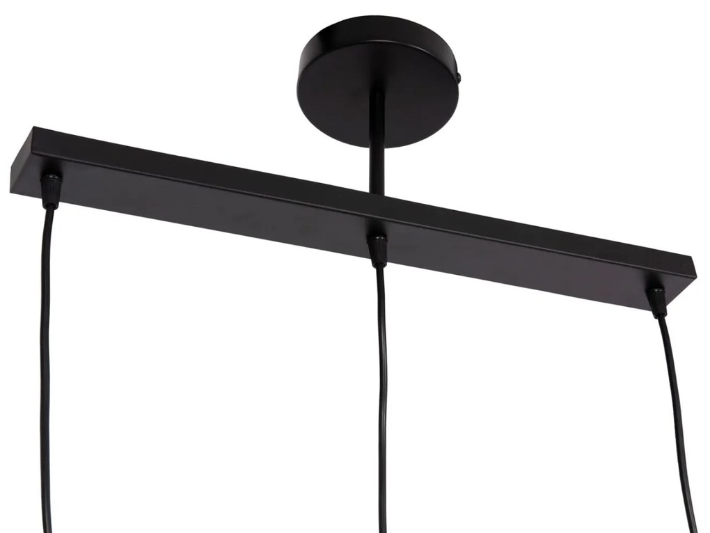 Φωτιστικό Οροφής BELL C7533.11 Τρίφωτο Μέταλλο Μαύρο - Χάλκινη Ντουϊ Φ21,5x128Υ εκ. 21.5x21.5x128 εκ.