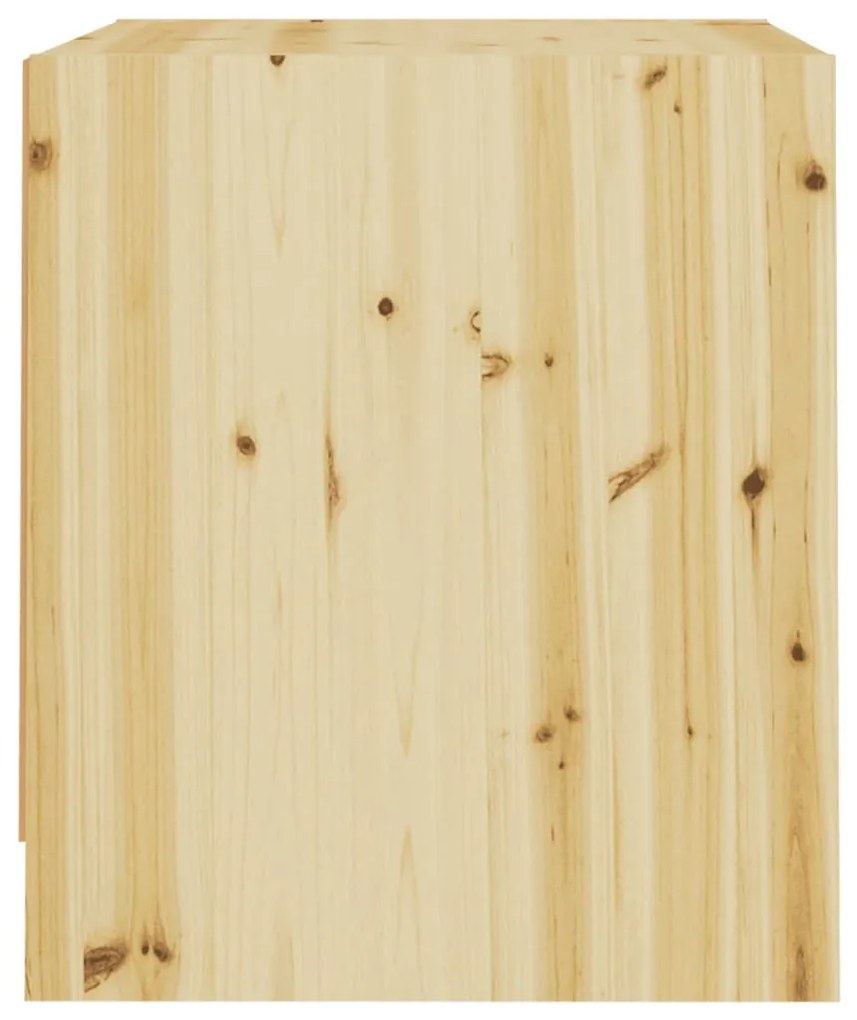 vidaXL Κομοδίνο 40 x 30,5 x 35,5 εκ. από Μασίφ Ξύλο Ελάτης