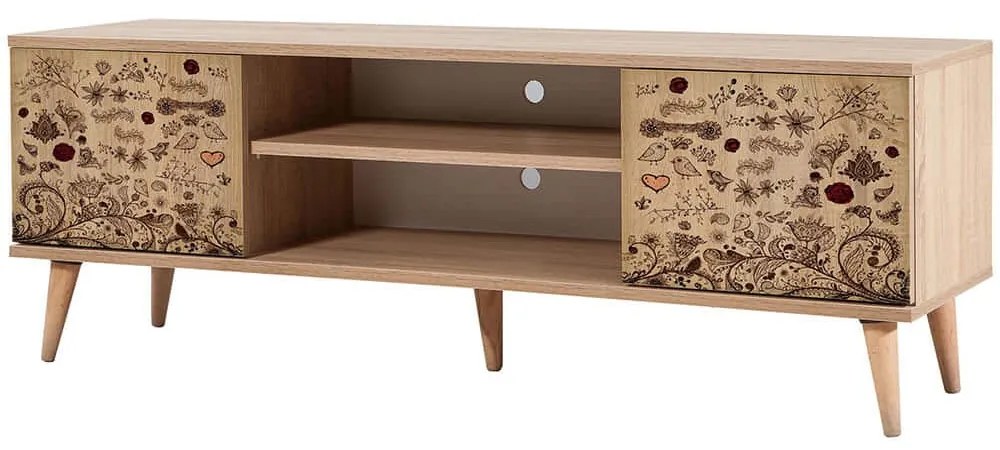 Έπιπλο Τηλεόρασης Truva 863SPH3020 140x40x50cm Multi