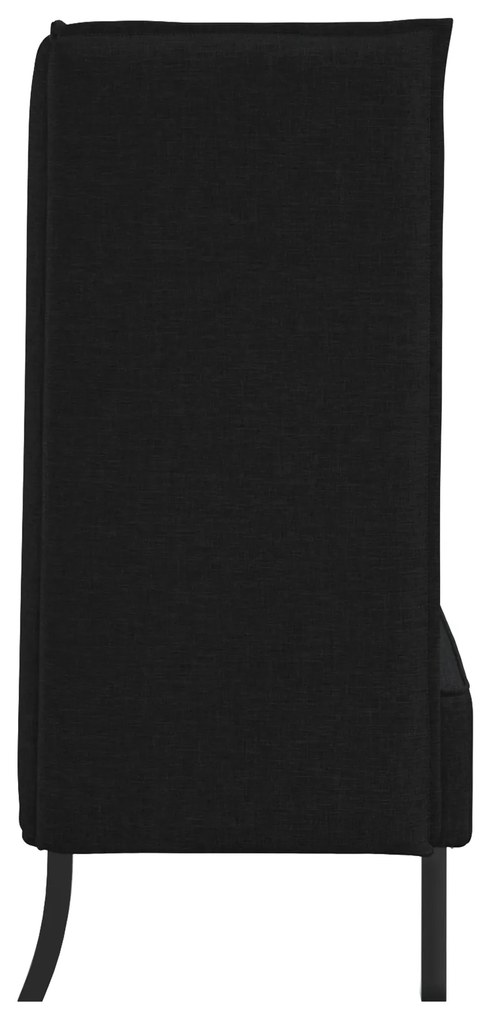 vidaXL Καναπές Highback Μαύρος 109x56x121 εκ. Υφάσματος