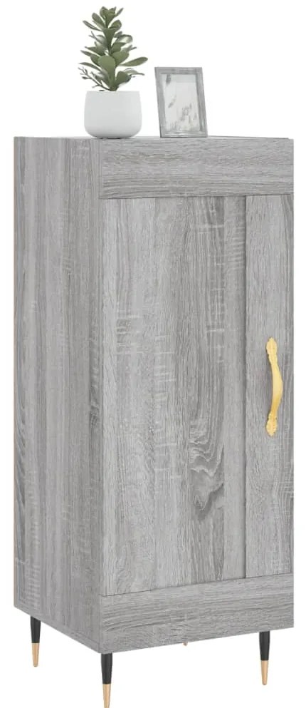 vidaXL Ντουλάπι Γκρι Sonoma 34,5x34x90 εκ. από Επεξεργασμένο Ξύλο