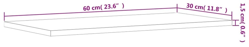 Ράφια Βιβλιοθήκης 4 τεμ. Sonoma Δρυς 60x30x1,5 εκ. Μοριοσανίδα - Καφέ