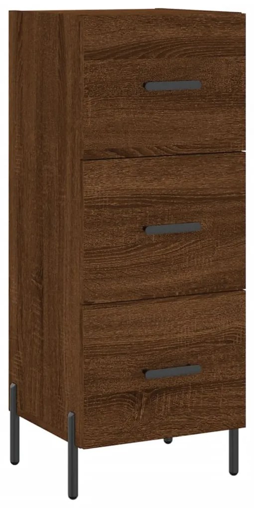 vidaXL Ντουλάπι Καφέ Δρυς 34,5 x 34 x 90 εκ. Επεξεργασμένο Ξύλο