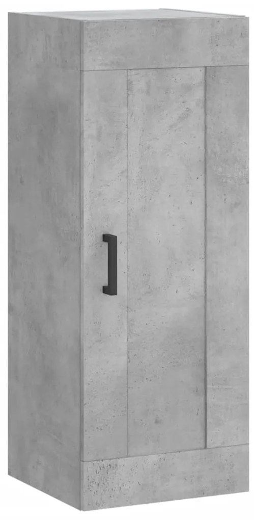 vidaXL Ντουλάπι Γκρι Σκυροδέματος 34,5x34x180 εκ. Επεξεργασμένο Ξύλο