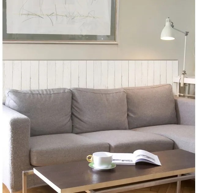Μαλακά Πλακάκια προστασίας τοίχων White Wood 54735 Ango-54735-Λευκό 54735
