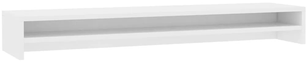 vidaXL Βάση Οθονών Λευκή 100 x 24 x 13 εκ. από Επεξ. Ξύλο