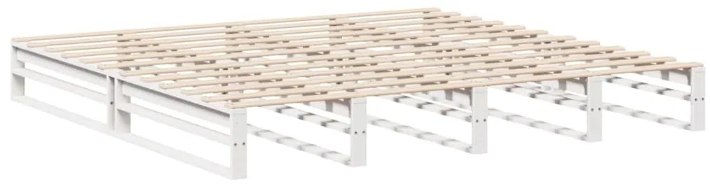 vidaXL Σκελετός Κρεβ. Χωρίς Στρώμα Λευκό 180x200 εκ Μασίφ Πεύκο