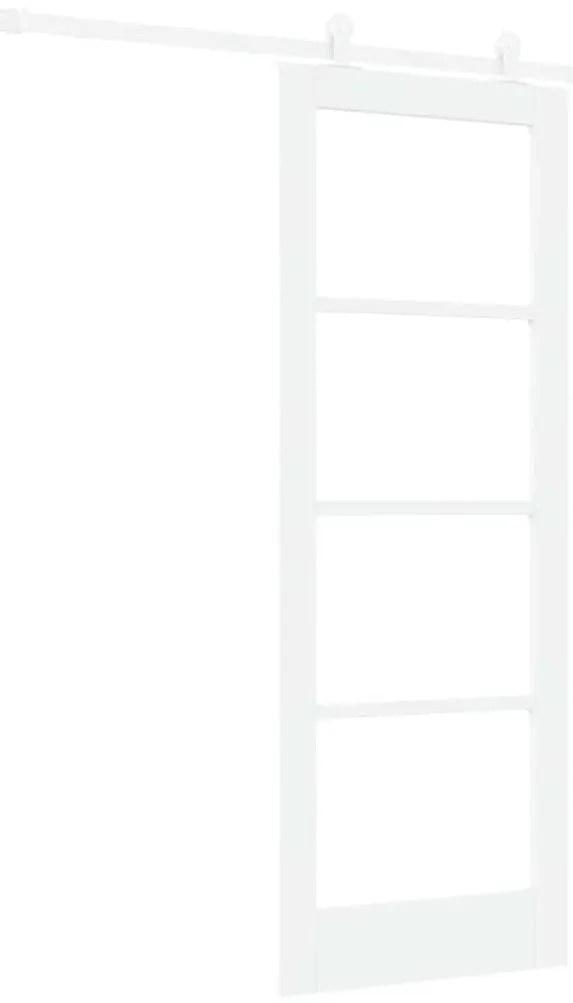 vidaXL Συρόμενη Πόρτα ORKDAL Λευκό 73.5 x 198.5 εκ. Ξύλο και μέταλλο