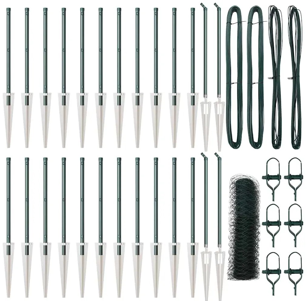 vidaXL Στύλος Περιφράξεων Πράσινο 50 x 0,8 μ (36 χλστ δίχτυ)