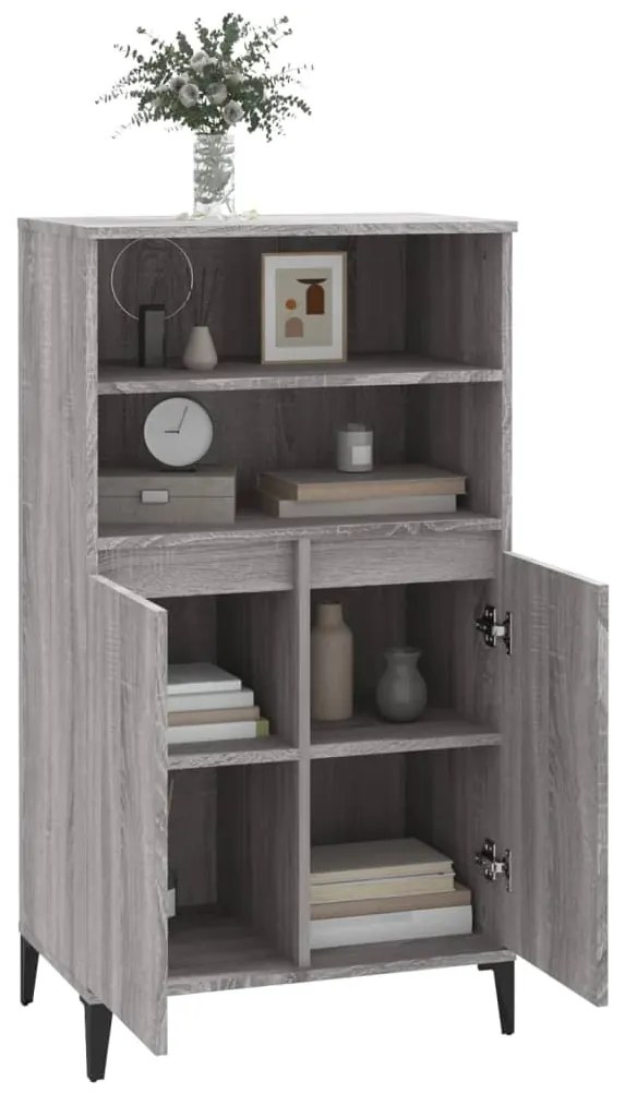 vidaXL Ντουλάπι Γκρι Sonoma 60 x 36 x 110 εκ. από Επεξεργασμένο Ξύλο