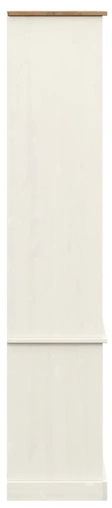 vidaXL Βιτρίνα VIGO Λευκή 85 x 35 x 170 εκ. από Μασίφ Ξύλο Πεύκου