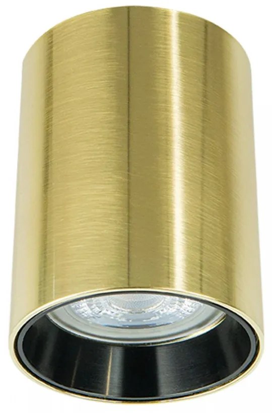 Φωτιστικό Οροφής - Σποτ S155 GU10 Max 40W 8x8,5cm Brussed Gold