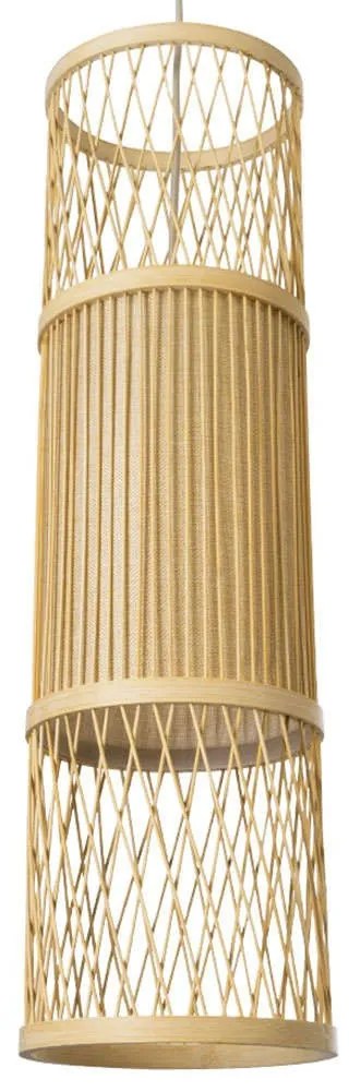 Φωτιστικό Οροφής Boho Hibiscus 01933 Φ20x70cm 1xE27 Beige GloboStar