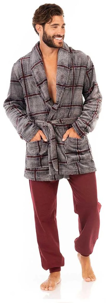 Ρόμπα Fleece Ανδρική Mara-M 1053-21 Γκρι LARGE