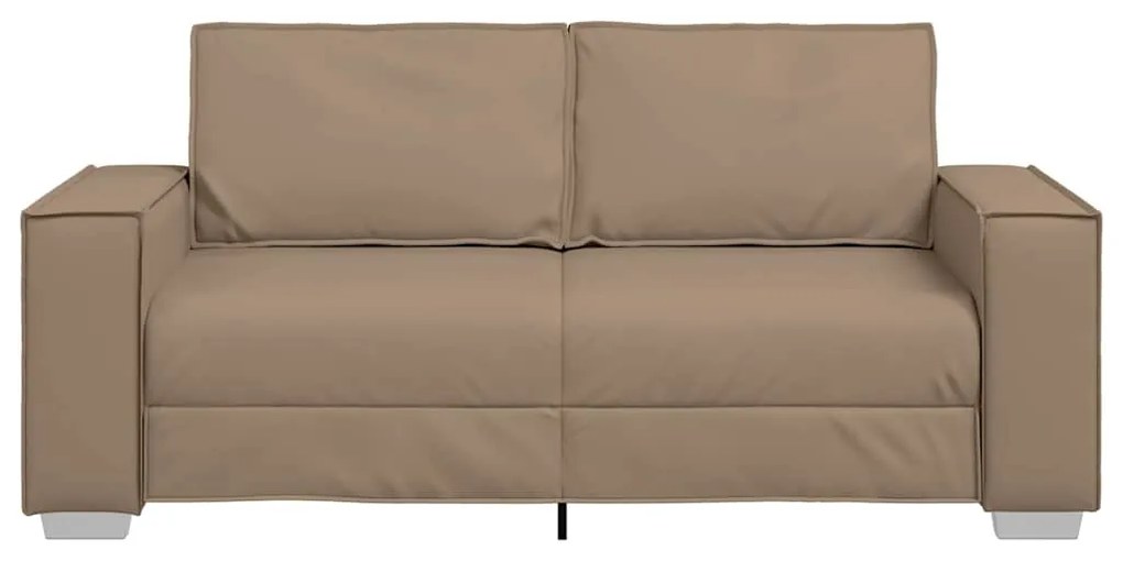 vidaXL Καναπές Loveseat 180 εκ με μαξιλάρι Καπουτσίνο Τεχνητό δέρμα