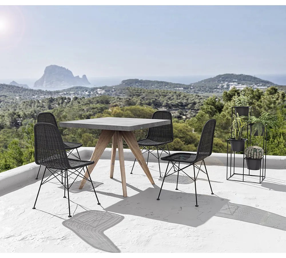 CALDERA ΤΡΑΠΕΖΙ CEMENT 90x90xH74,5cm - 22-0233