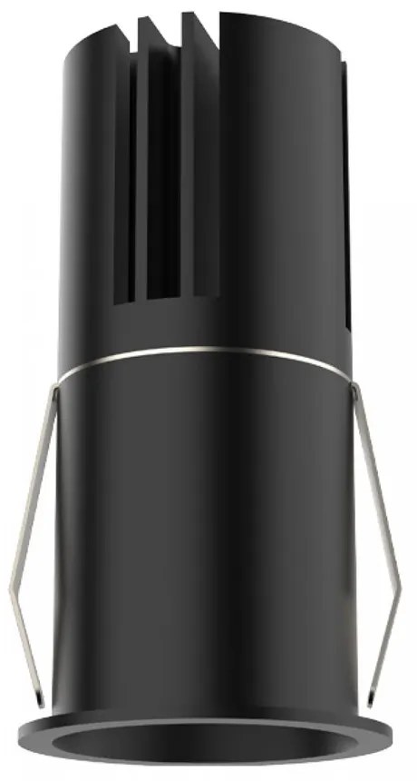 Σποτ Χωνευτό Led S210 9W 3000K 630lm 4,5x9,6cm Black Round