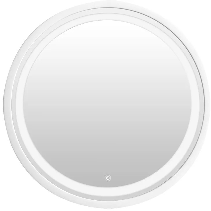 Καθρέπτης Led Goslyn Inart σε λευκή απόχρωση Φ55.4x4.5εκ