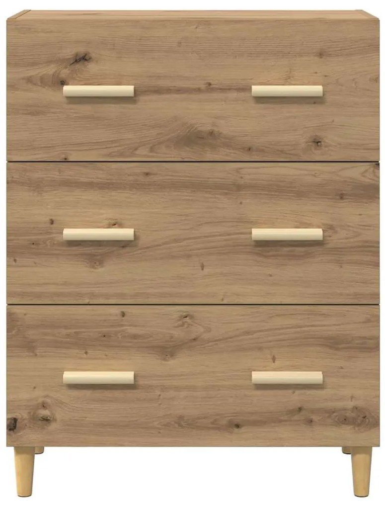 vidaXL Πλαϊνό γραφείο artisan δρυς 34 x 69.5 x 90 εκ